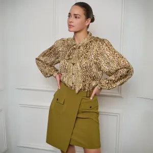 Esqualo Blouse Bow Dimension | Print