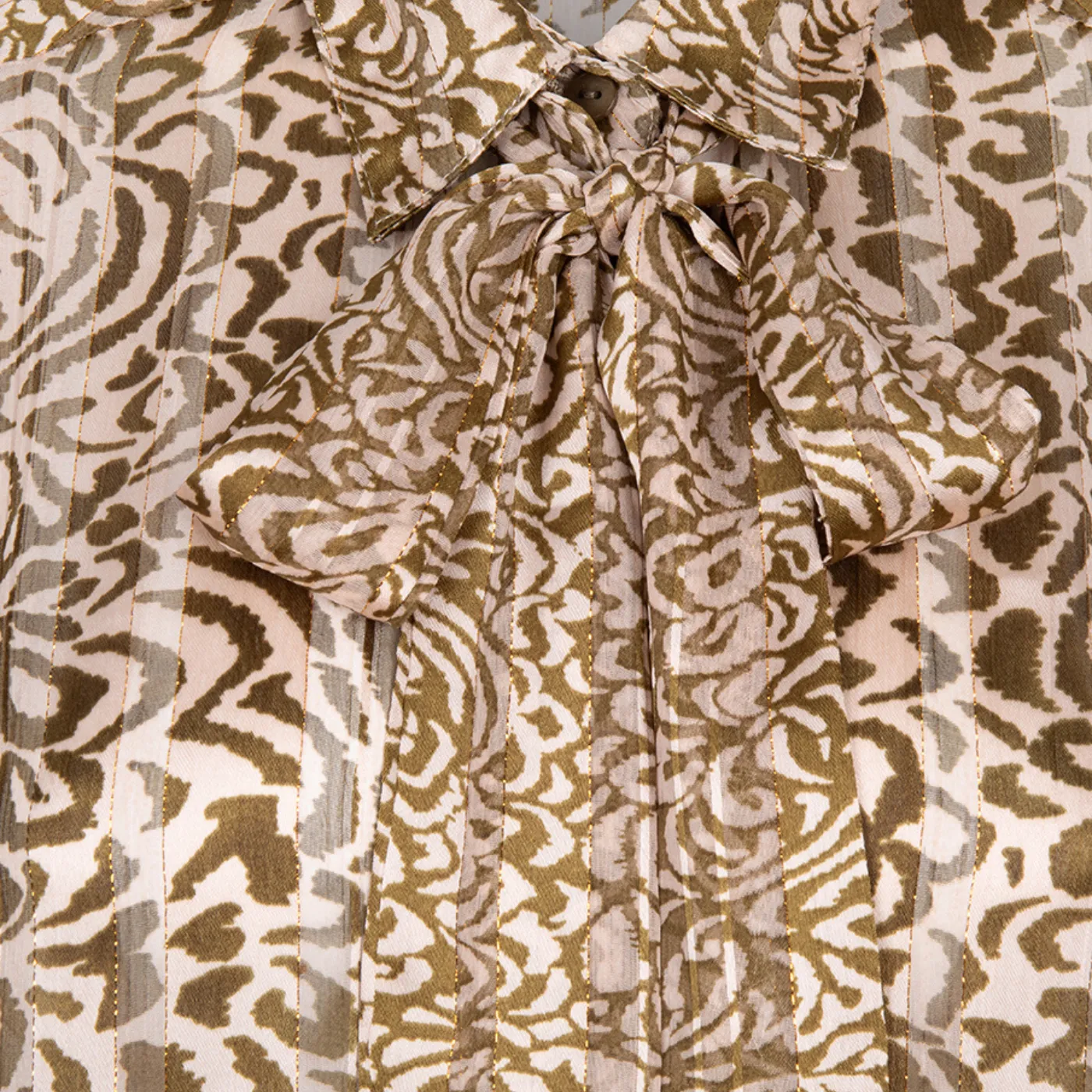 Esqualo Blouse Bow Dimension | Print