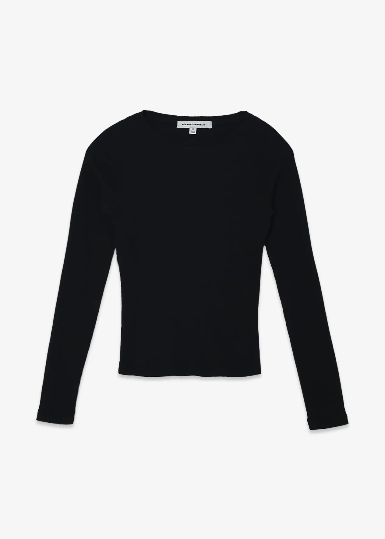 Essential Ribbed Long Sleeve Crop Top
