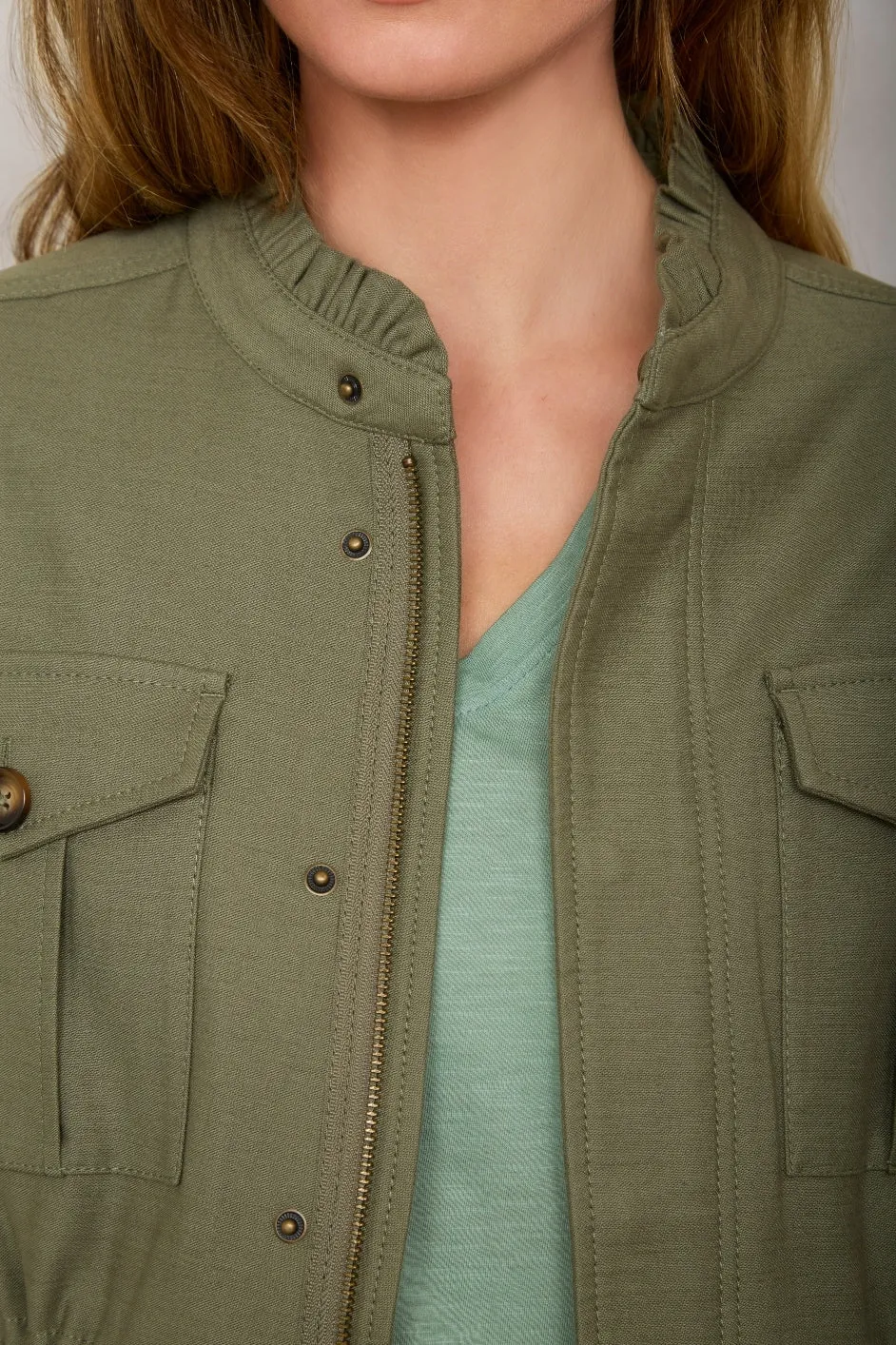 Eva Utility Jacket - Khaki