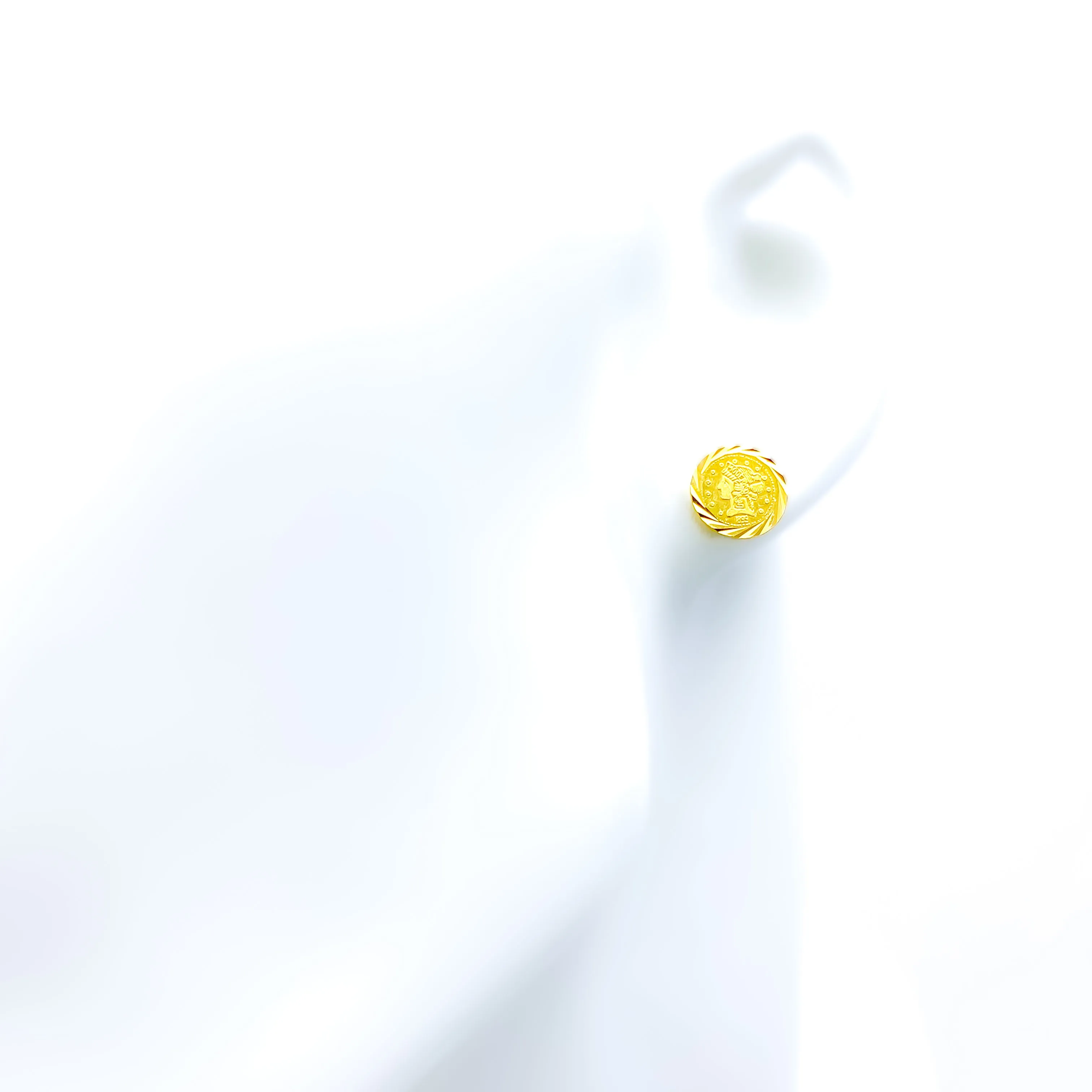 Exquisite Chic 22k Gold Coin Earrings