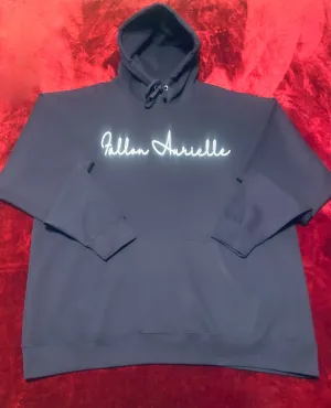 Fallon Aurielle Unisex Signature Classic Hoodie (Navy Blue & White)