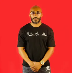 Fallon Aurielle Unisex Signature Classic T-Shirt (Black & Silver)