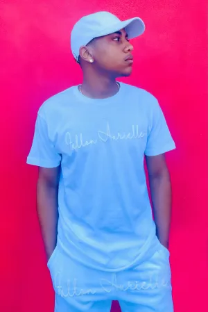 Fallon Aurielle Unisex Signature Classic T-Shirt (White On White)