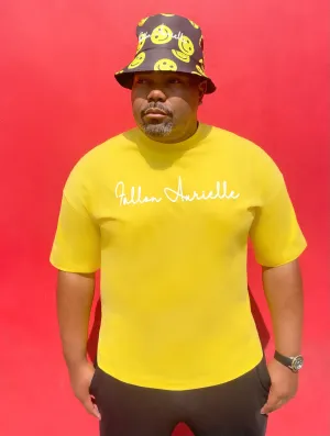 Fallon Aurielle Unisex Signature Classic T-Shirt (Yellow & White)