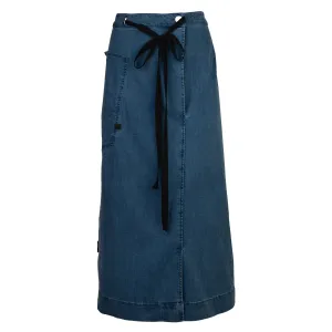 Faves Denim Wrap Skirt with Cotton Tape