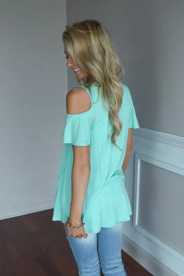 Fine Day Top ~ Turquoise