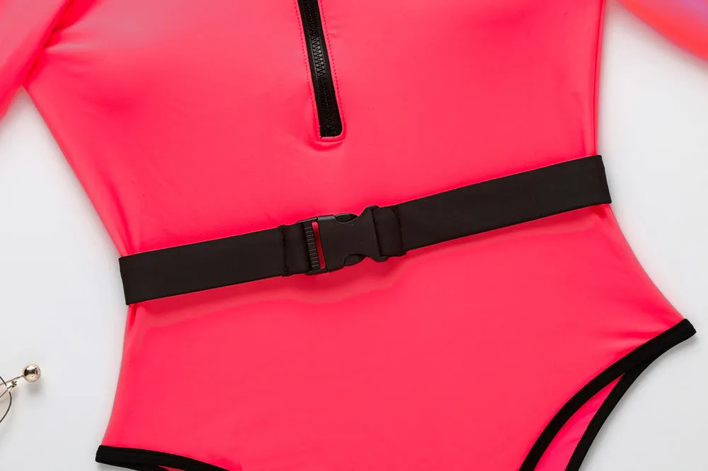 Fluorescent sexy ladies swimwear trendy