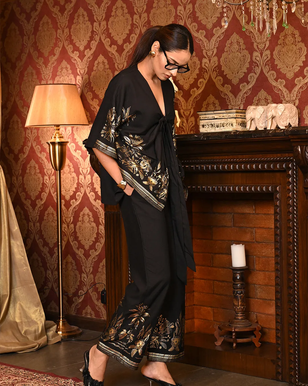 Foil Luxe kimono set