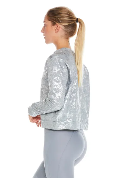 Foil Me Not Sweatshirt Silver