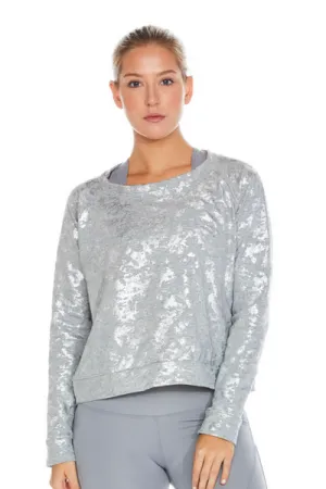 Foil Me Not Sweatshirt Silver