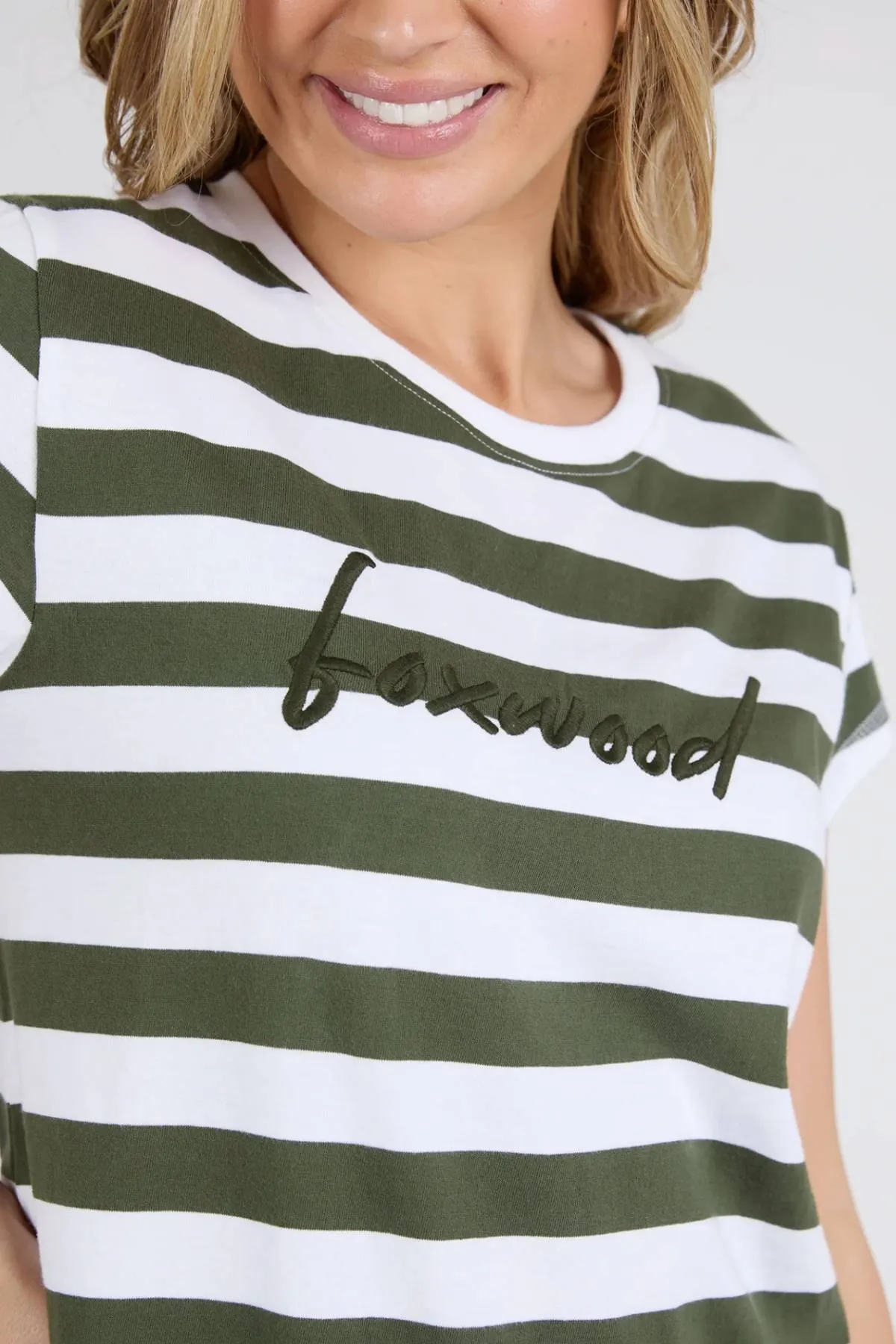 Foxwood Signature Stripe Tee Dress