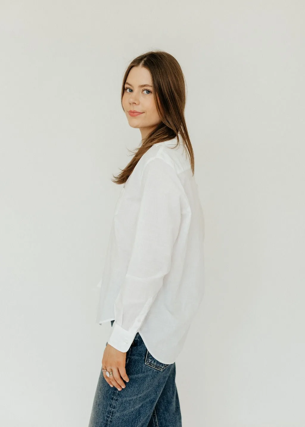 Frank & Eileen 'Eileen' Relaxed Button-Up in White