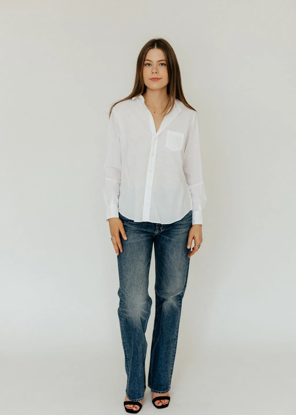 Frank & Eileen 'Eileen' Relaxed Button-Up in White
