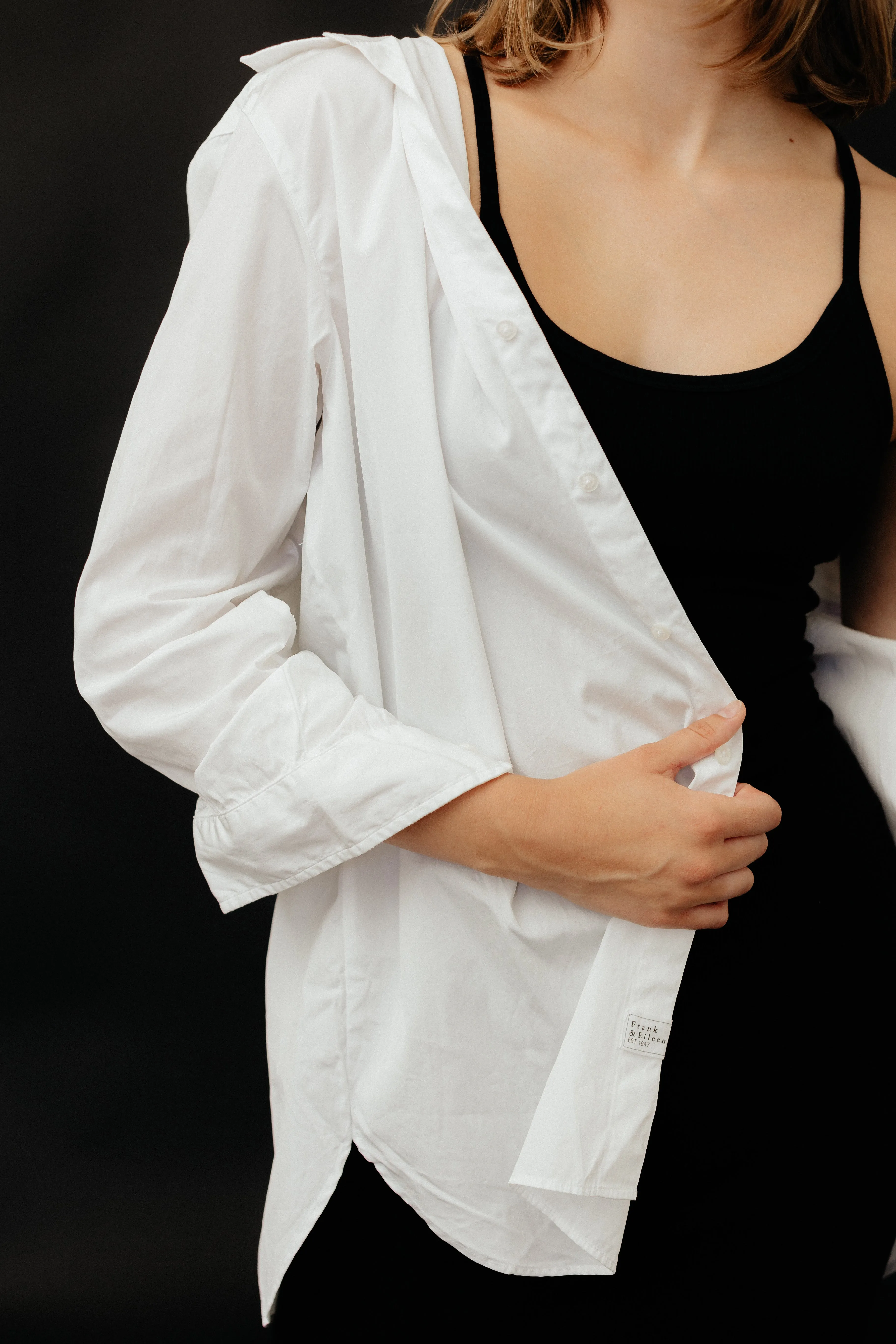 Frank & Eileen 'Eileen' Relaxed Button-Up in White