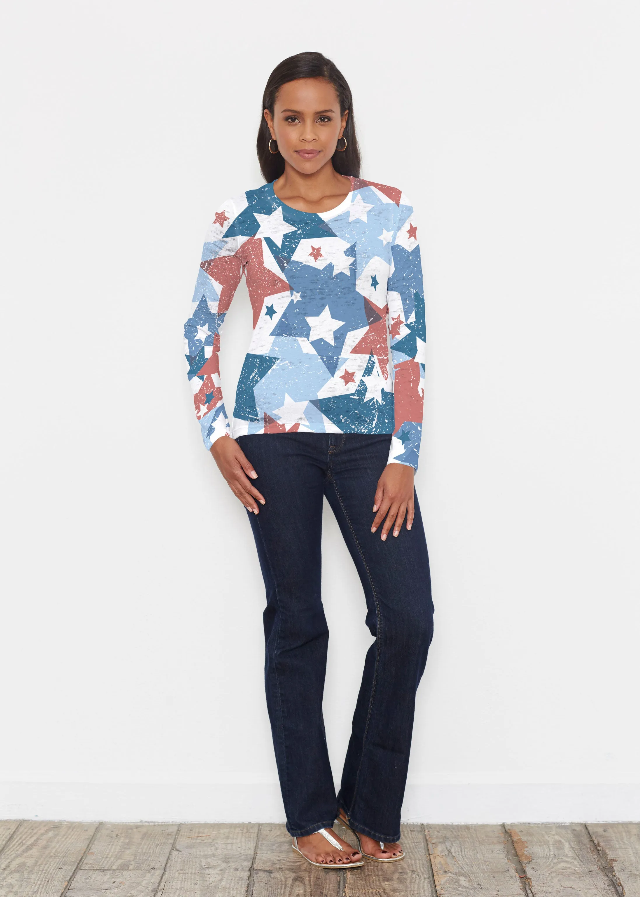 Freedom Starburst (13245) ~ Signature Long Sleeve Crew Shirt