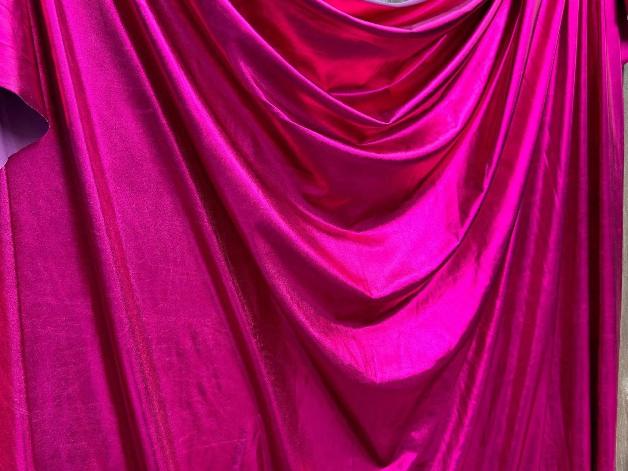Fuchsia Spandex Lame Foil