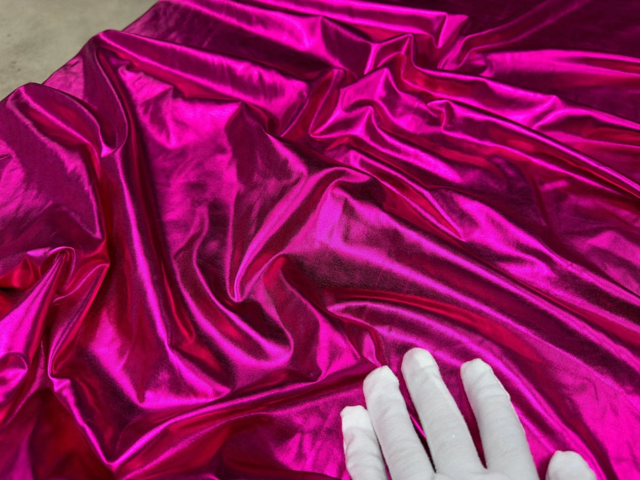 Fuchsia Spandex Lame Foil