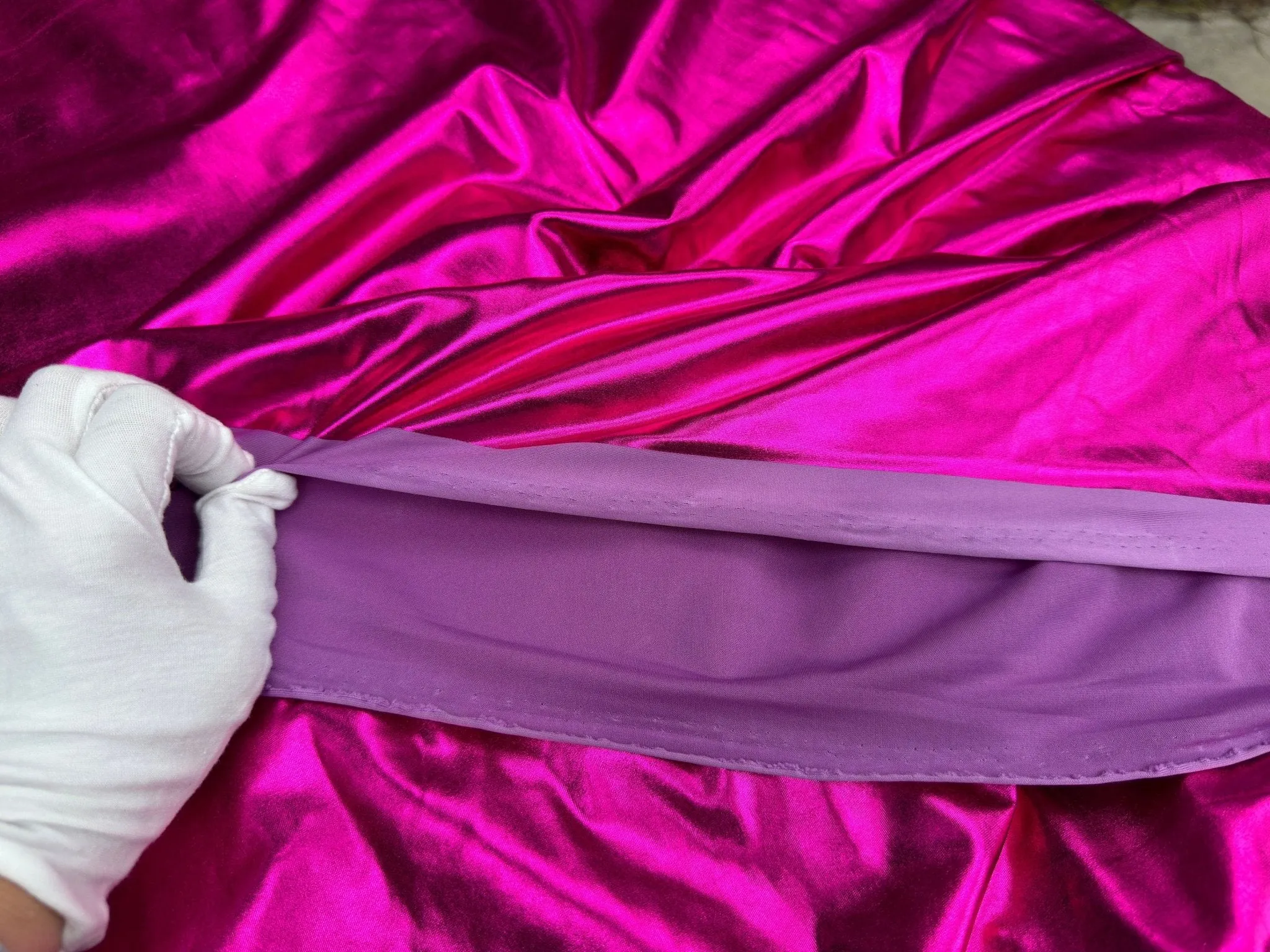 Fuchsia Spandex Lame Foil