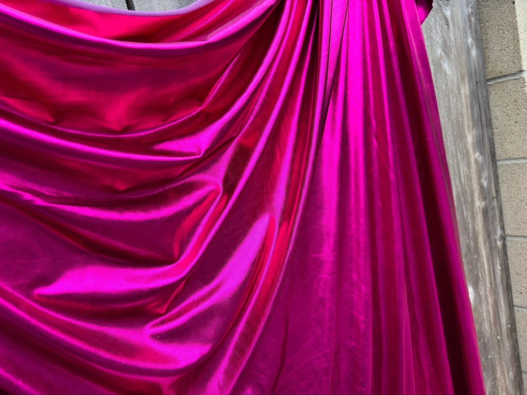 Fuchsia Spandex Lame Foil