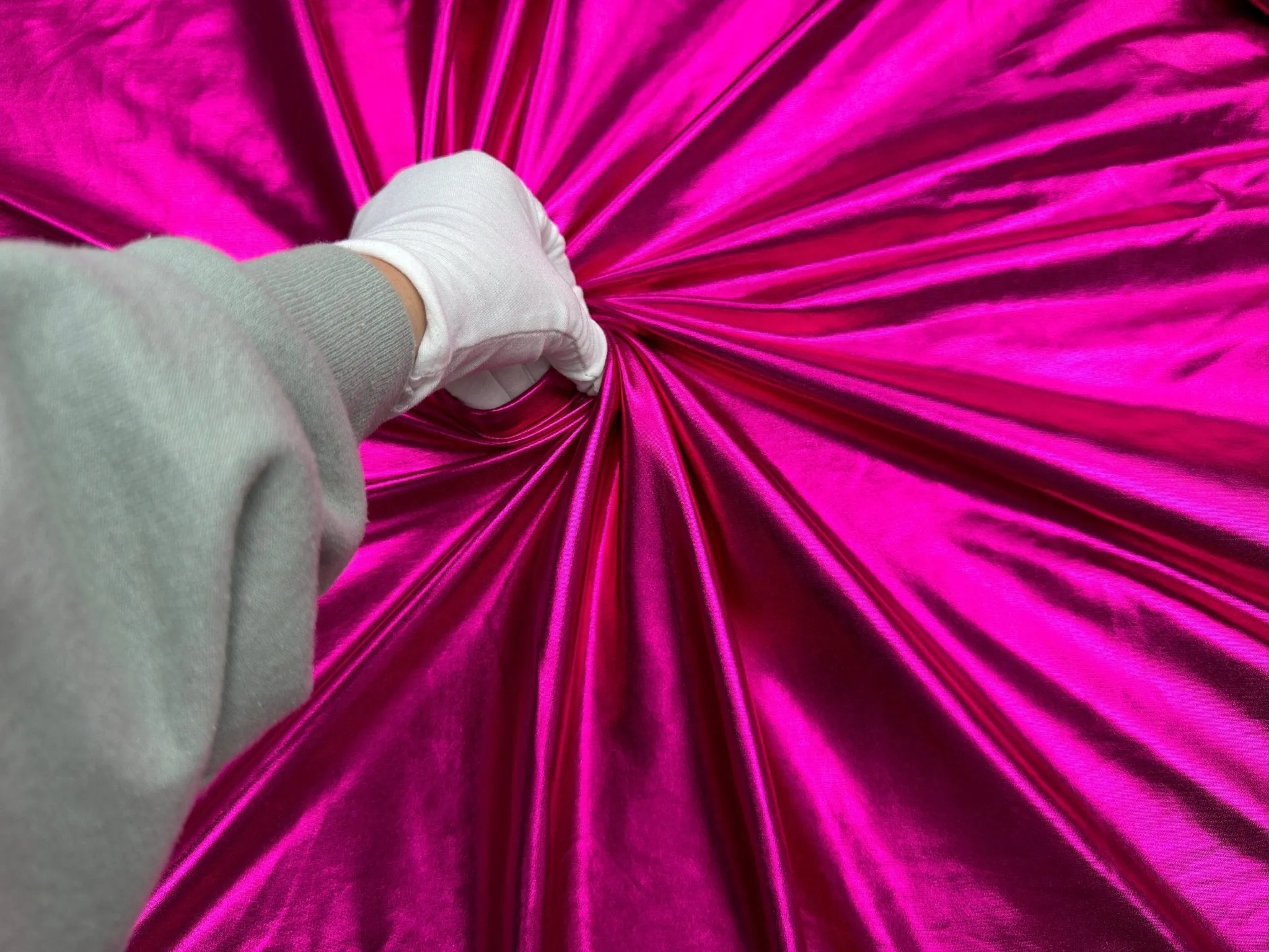 Fuchsia Spandex Lame Foil