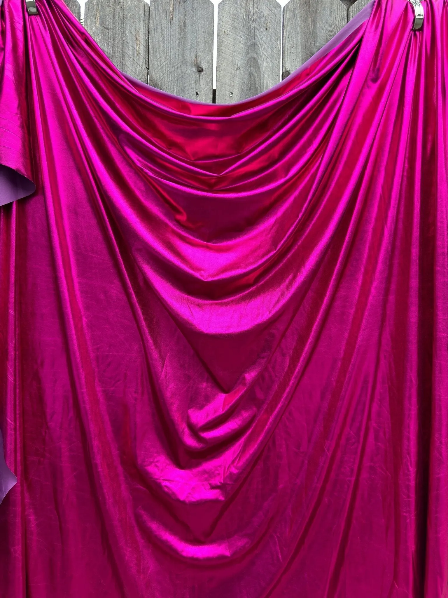 Fuchsia Spandex Lame Foil