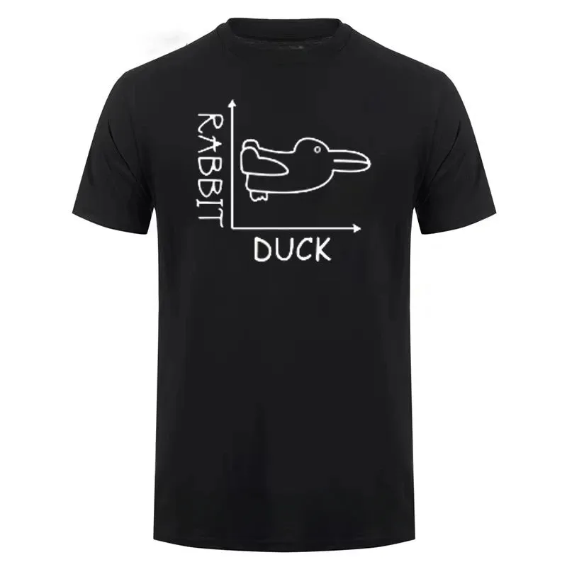Fun Math Duck Rabbit T-Shirt for Men