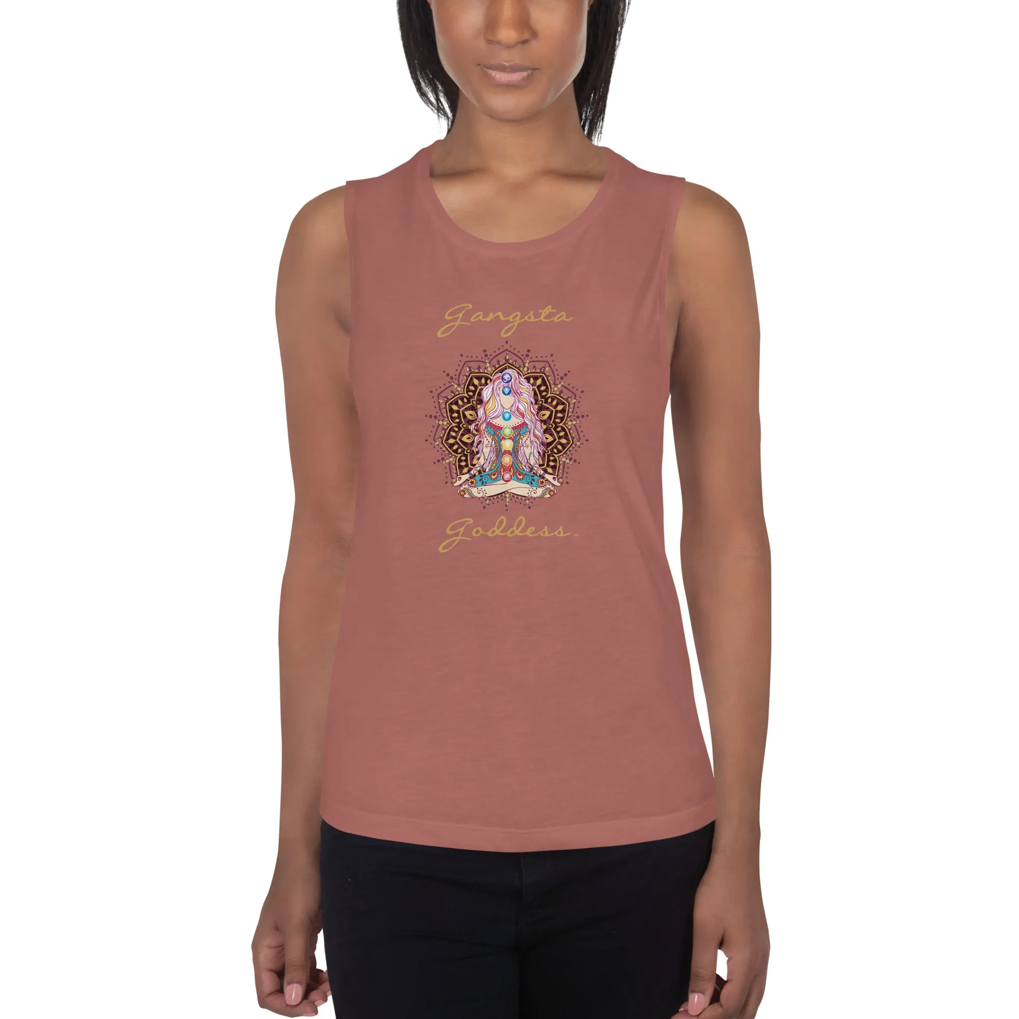 Gangsta Goddess Ladies’ Muscle Tank Top by Goddess Swag