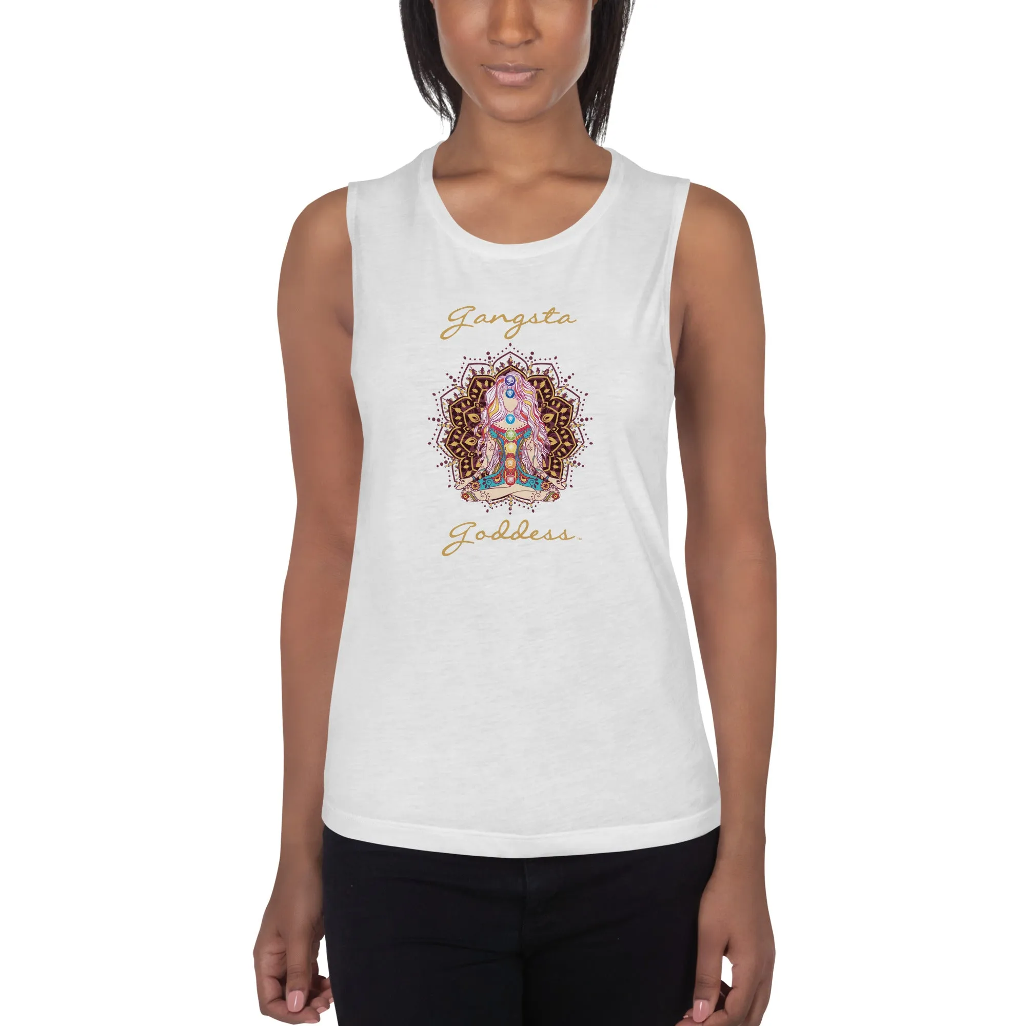 Gangsta Goddess Ladies’ Muscle Tank Top by Goddess Swag
