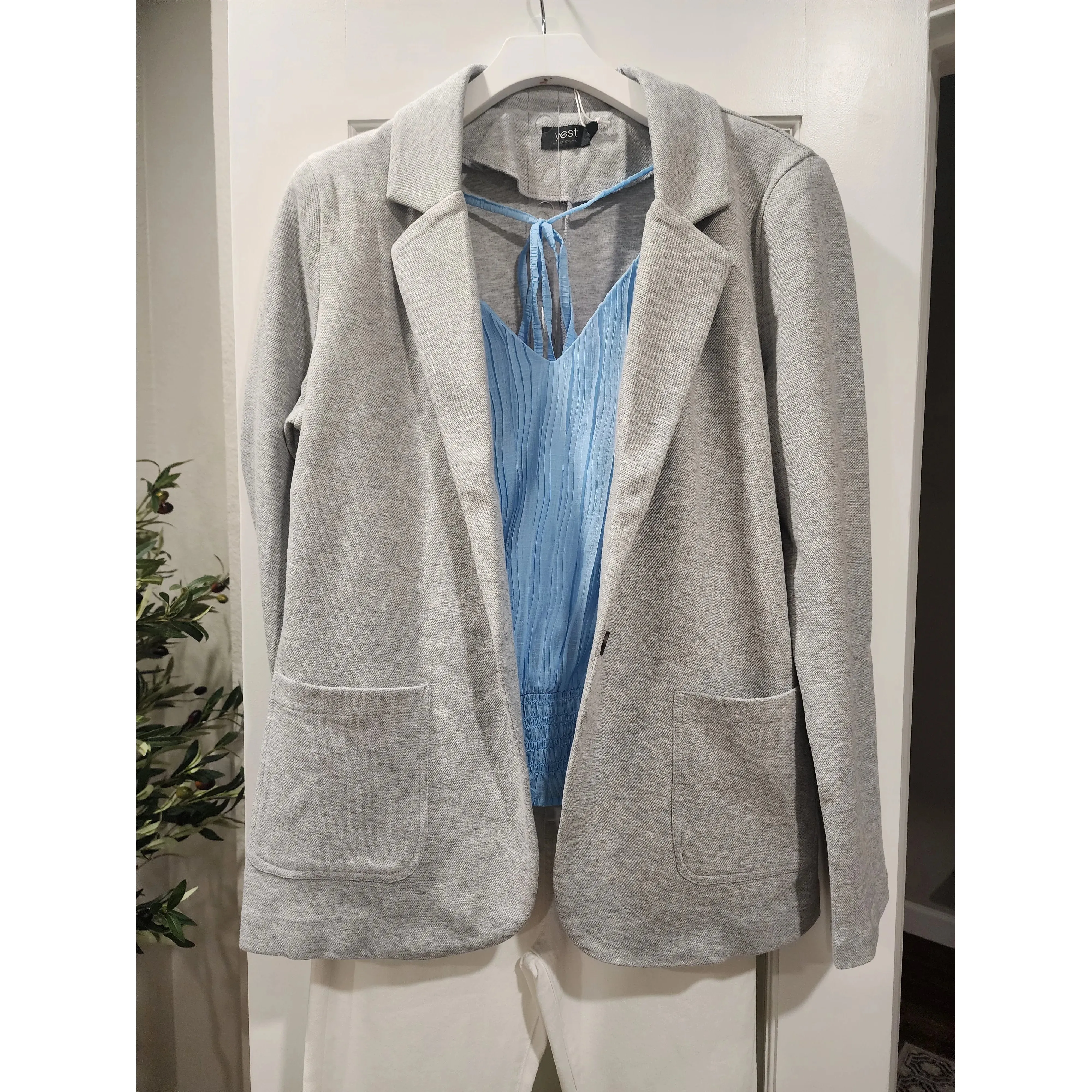 Georgia Jersey Blazer - Classic Grey