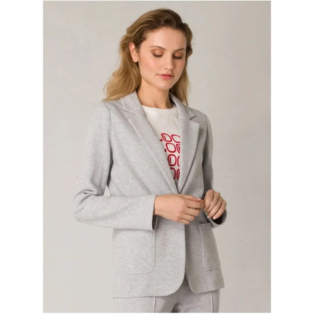 Georgia Jersey Blazer - Classic Grey