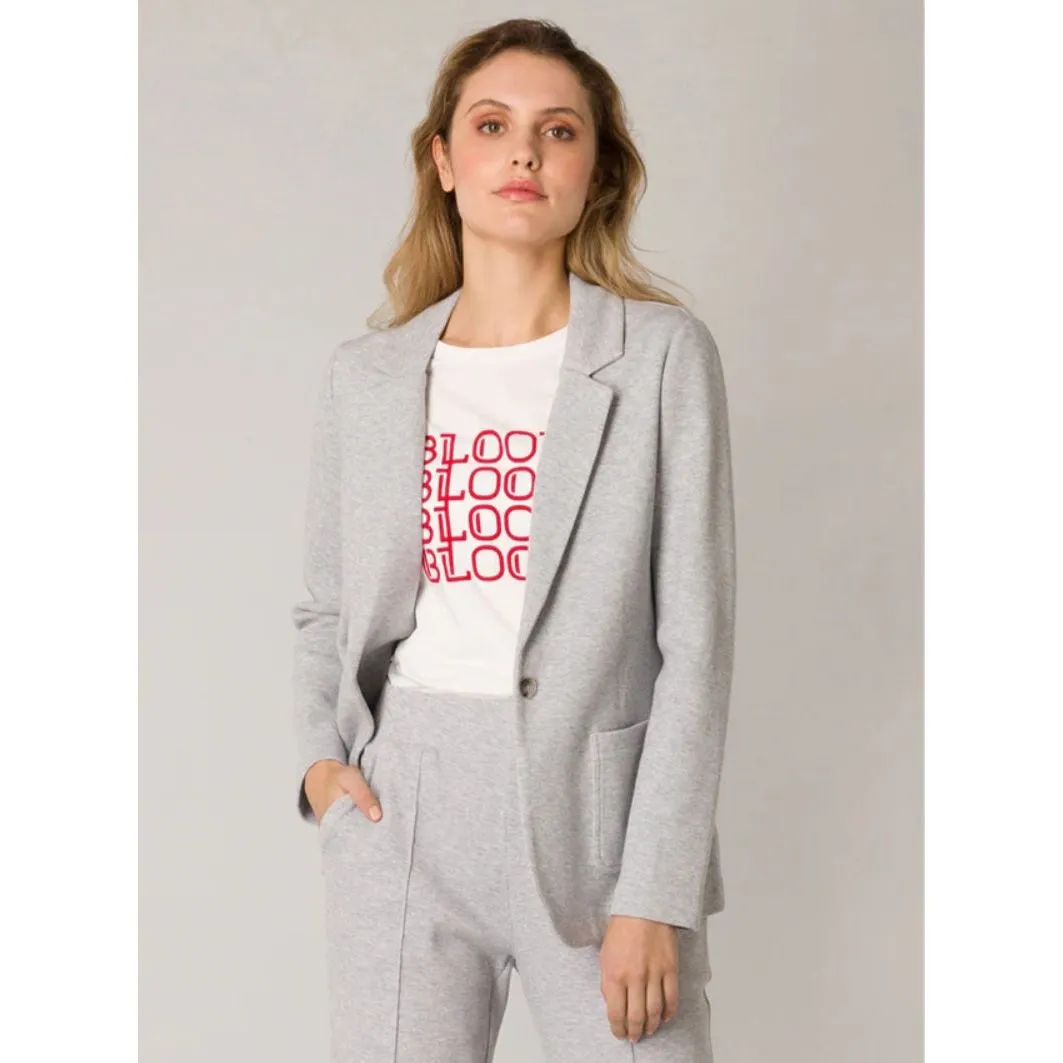 Georgia Jersey Blazer - Classic Grey