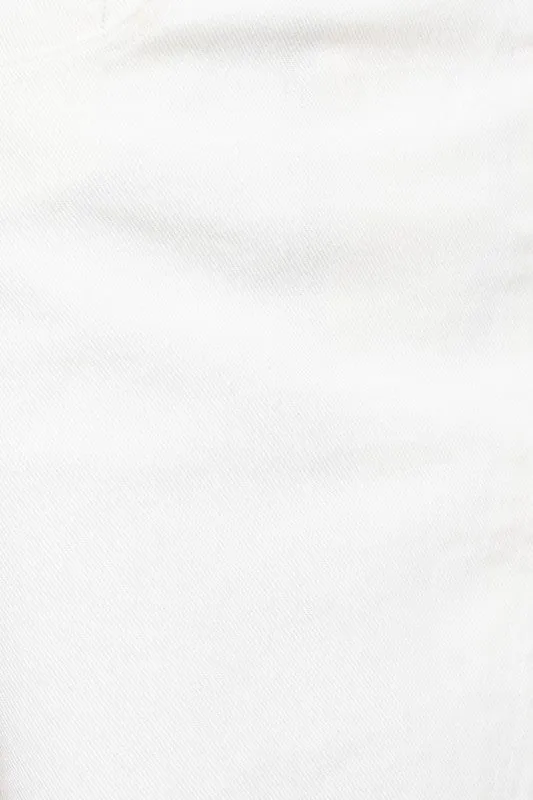 Gilli White Denim Mini Skirt