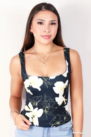 GINGER LILY SQUARE NECK TANK TOP