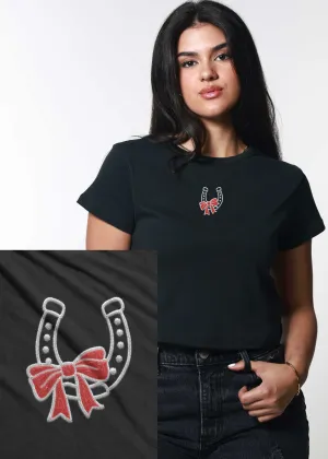 Girl Dangerous Horseshoe Bow Tee
