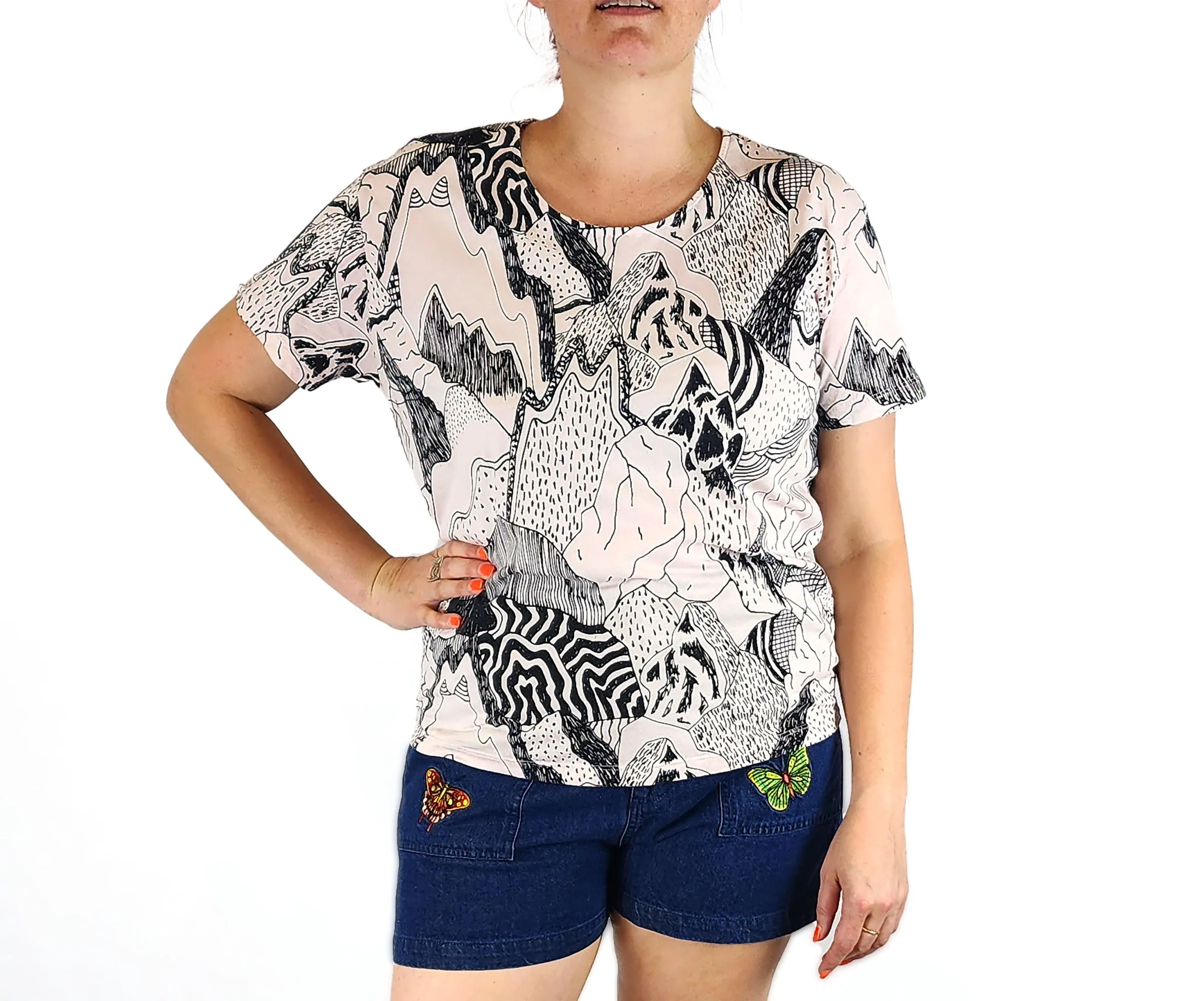 Gorman mountains print t-shirt size 14