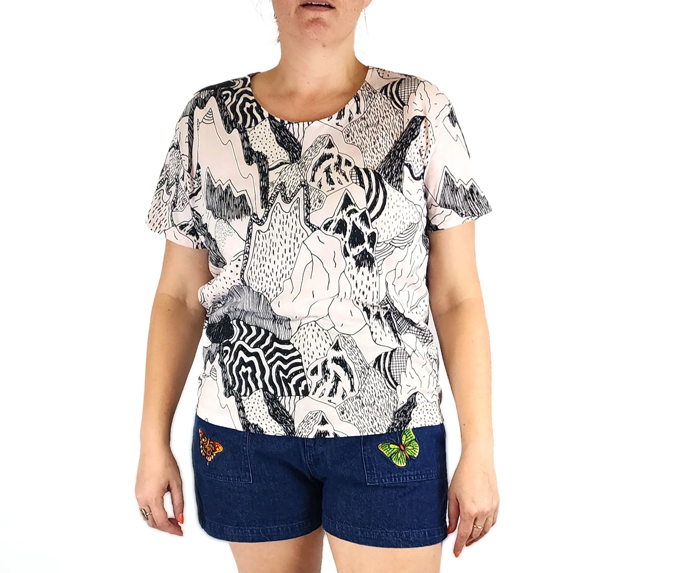 Gorman mountains print t-shirt size 14