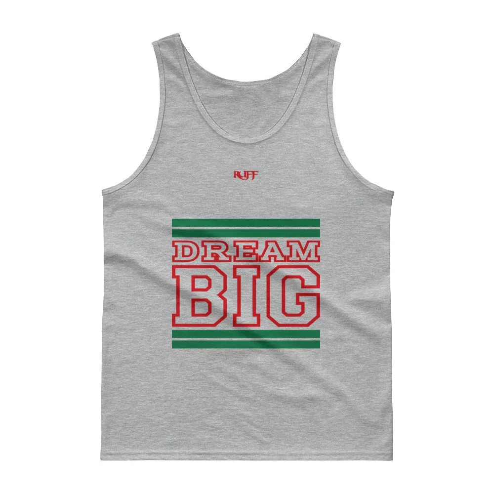 Green and Red Dream Big Tank tops