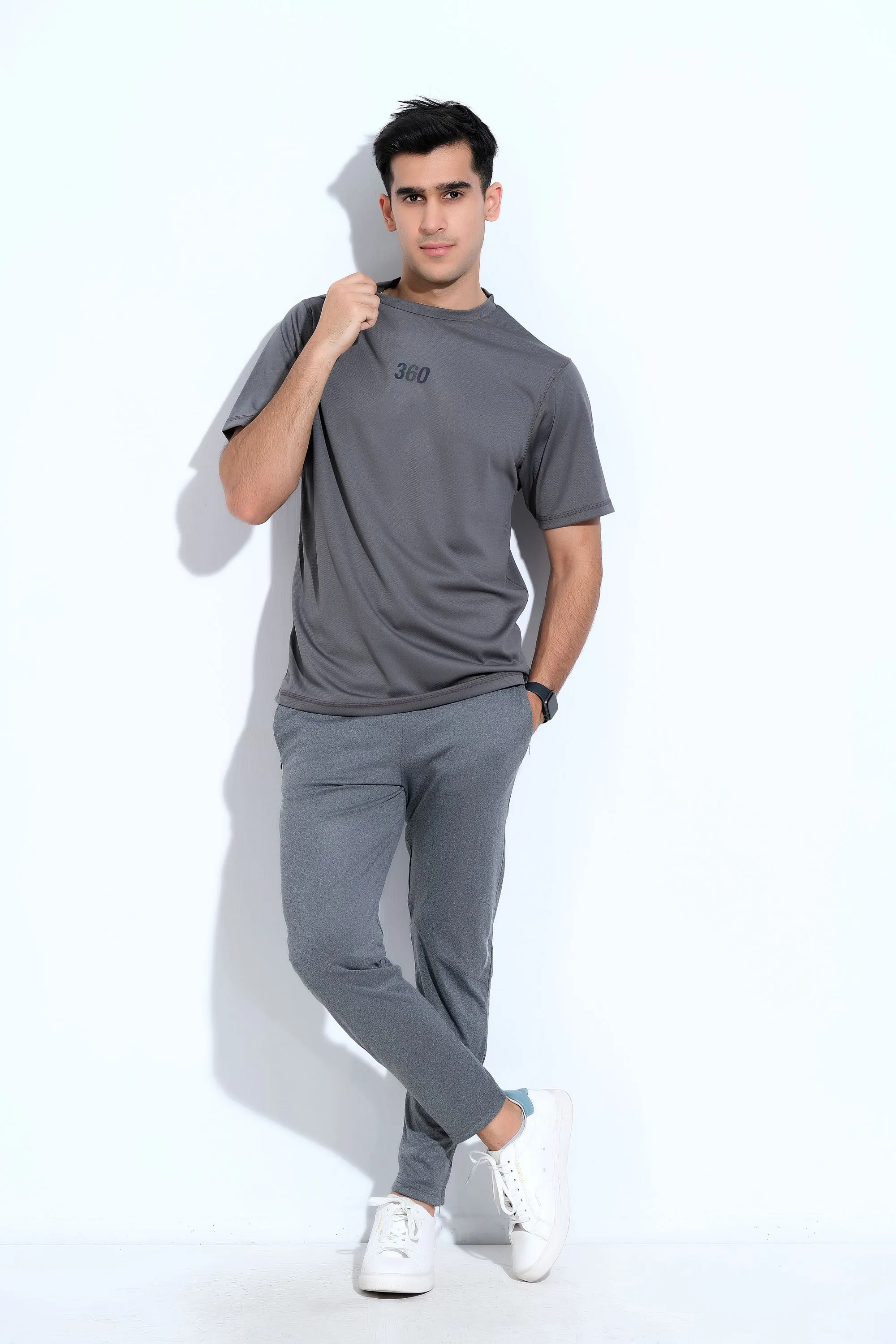 Grey Half Sleeve Gents T-Shirt