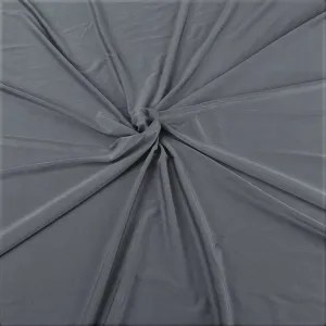 Grey Shiny Milliskin Nylon Spandex Fabric 4 Way Stretch 58" Wide Sold by The Yard