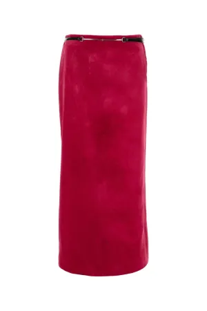 GUCCI Chic Velvet Mini Skirt