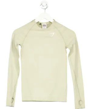 gymshark Green Vital Seamless 2.0 Long Sleeve Top UK S