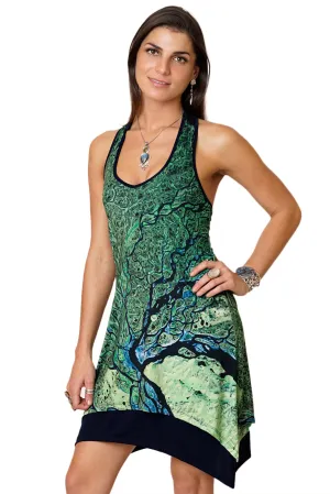 Gypsy Dress-National Geographic Clothing-Map Dress-Nature Clothing