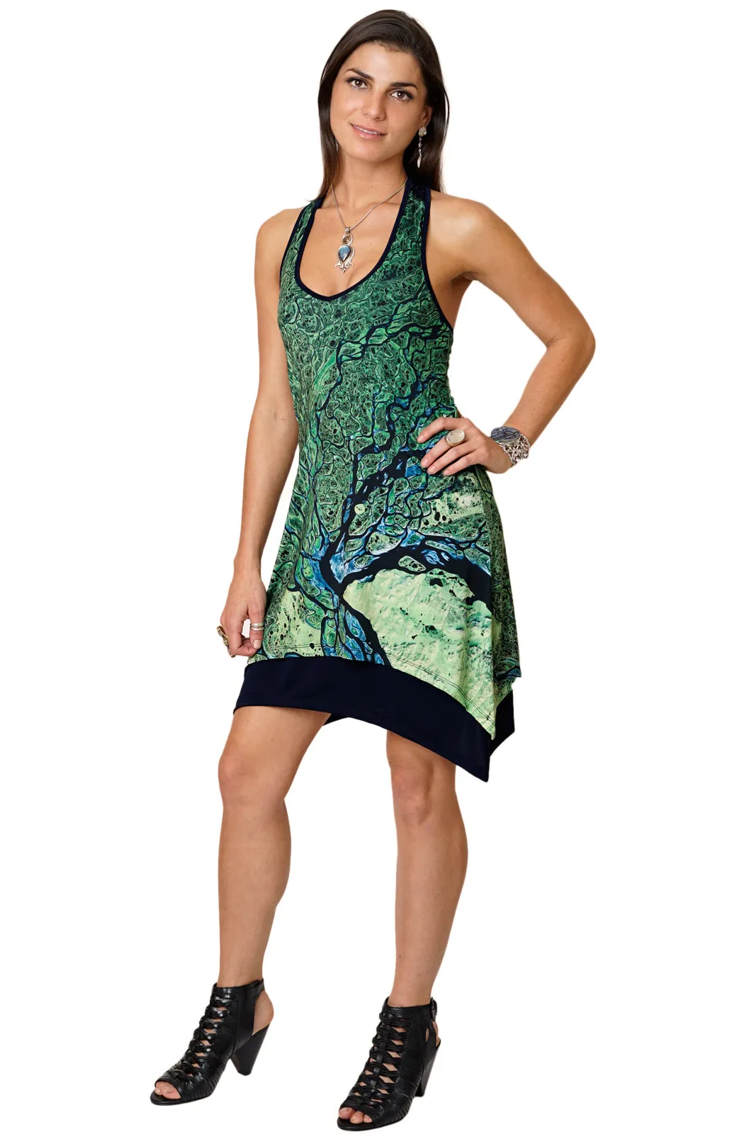Gypsy Dress-National Geographic Clothing-Map Dress-Nature Clothing