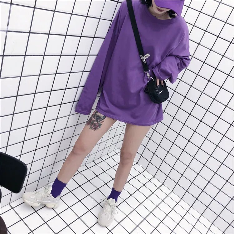 Harajuku casual long sleeve  sweatershirt  KF7008