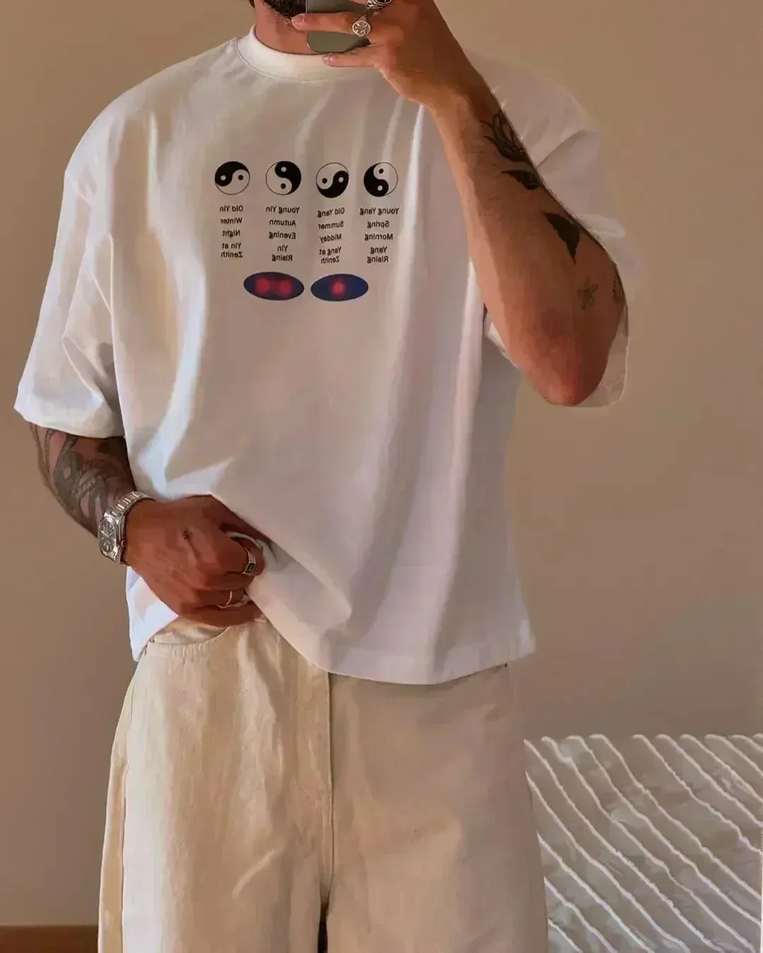 Harajuku Passionate Logo Graphic T-shirt