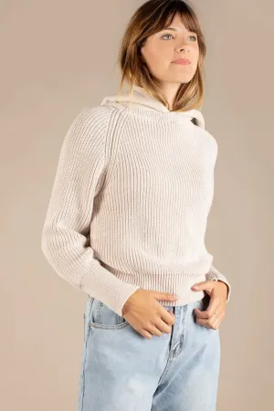 Helga Hooded Sweater (Taupe)
