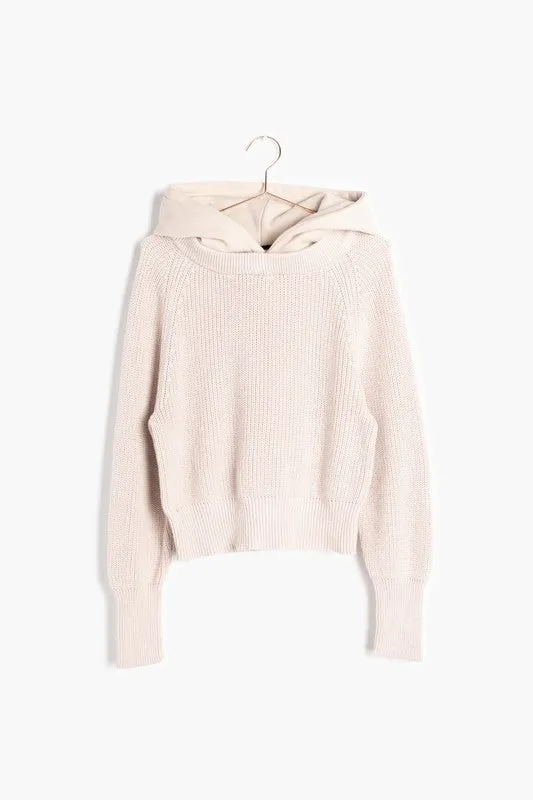 Helga Hooded Sweater (Taupe)