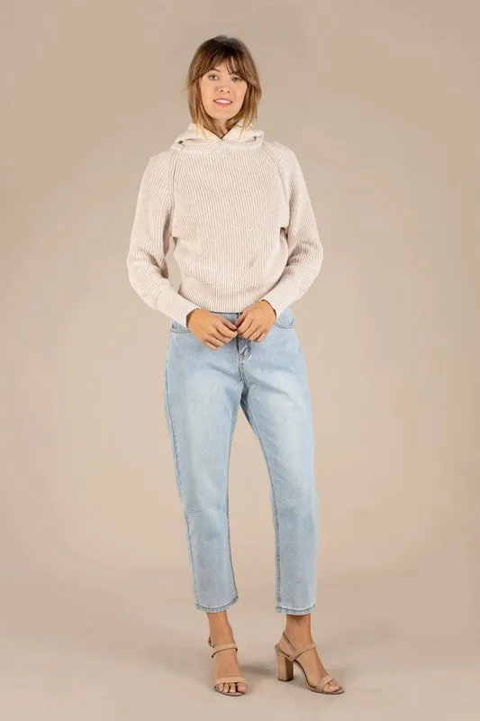 Helga Hooded Sweater (Taupe)