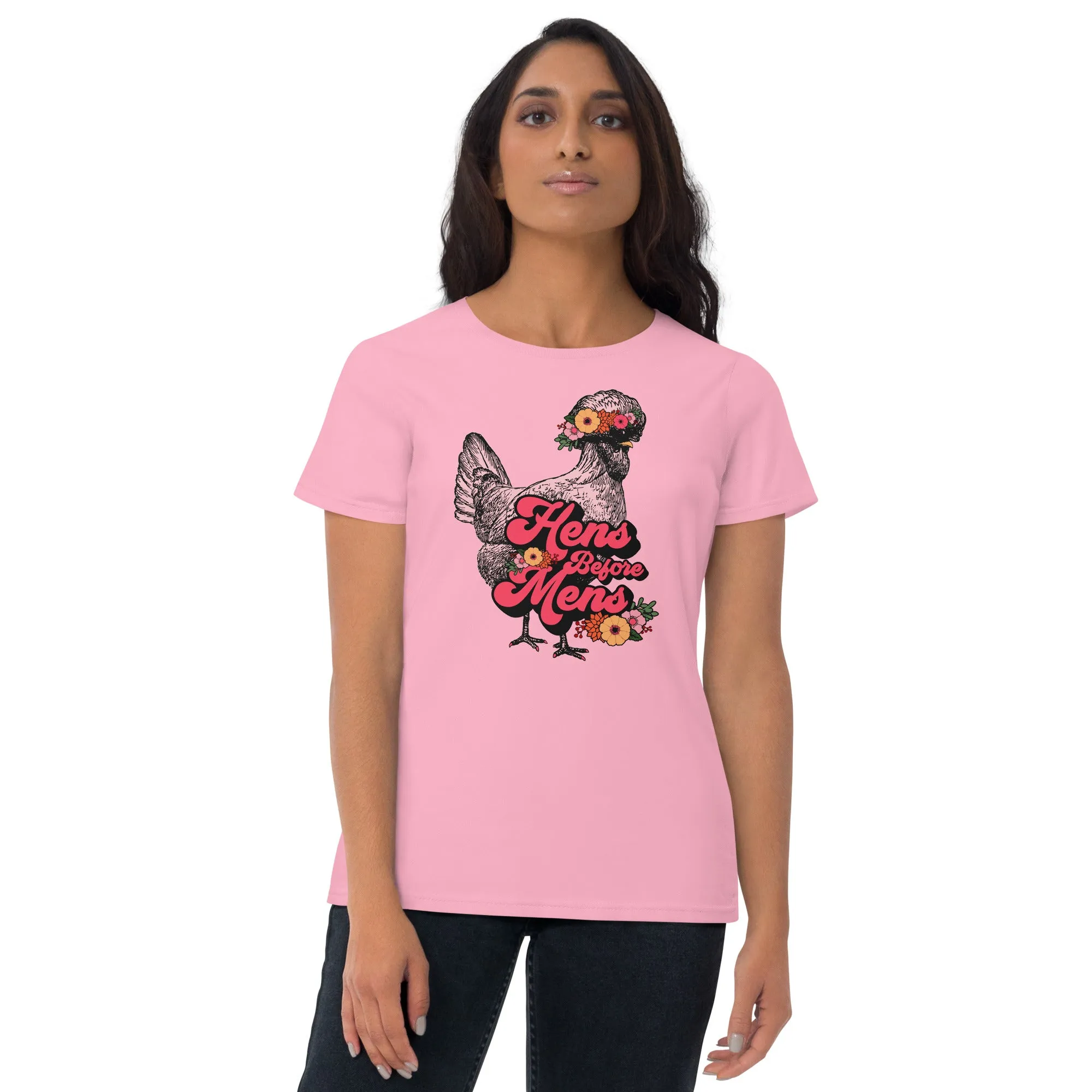 Hens Before Mens Ladies' T-Shirt, Flower Child Edition